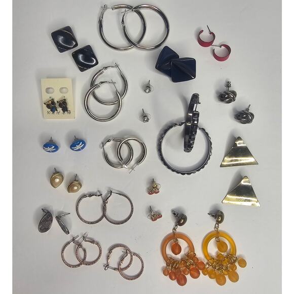 Unbranded Jewelry - EARRINGS Bundle 19 Pair Fashion JEWELRY Lot Hoop Stud Gift ReSale